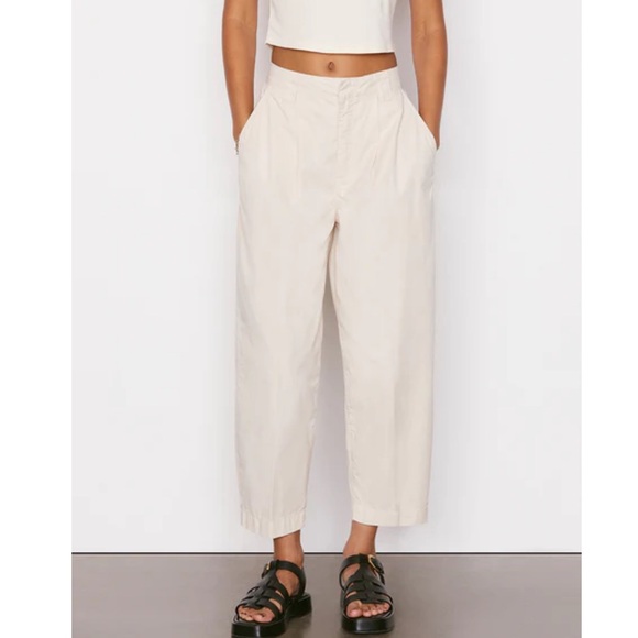 Frame Fluid Twill Pleated Pants - Picture 1 of 8